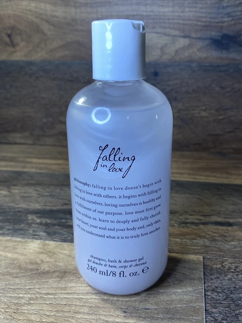 Champú de baño y gel de ducha Philosophy Falling in Love 8 oz sellado nuevo sin caja