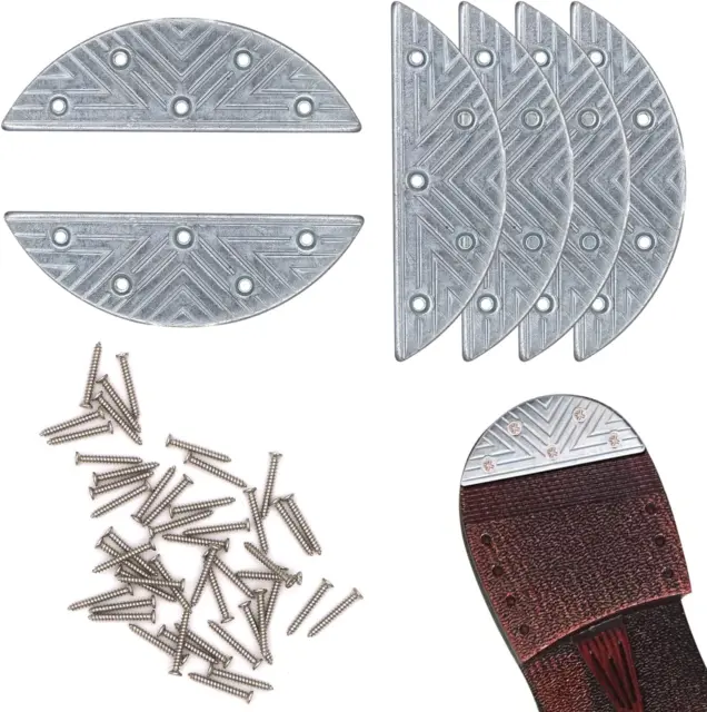 Metal Heel Plates - 4 PCS Shoe Repair Kit