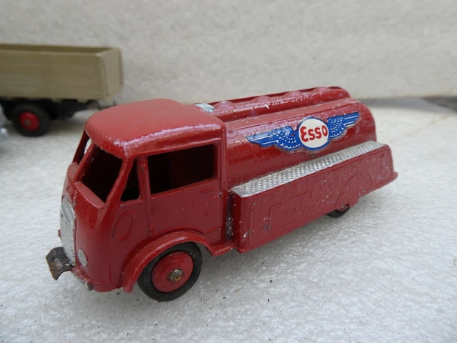 Dinky Toys Ford Citerne ESSO N°25U – Miniature 1/43 Avec Boîte Revendeur, Rare, Occasion