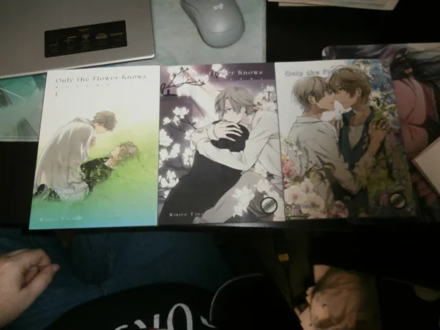 Only the Flower Knows Manga Lot Volumes 1, 2, and 3 Rihito Takarai Yaoi