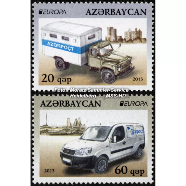 Aserbaidschan Azerbaijan Europa CEPT 2013, Postfahrzeuge, Satz ** komplett