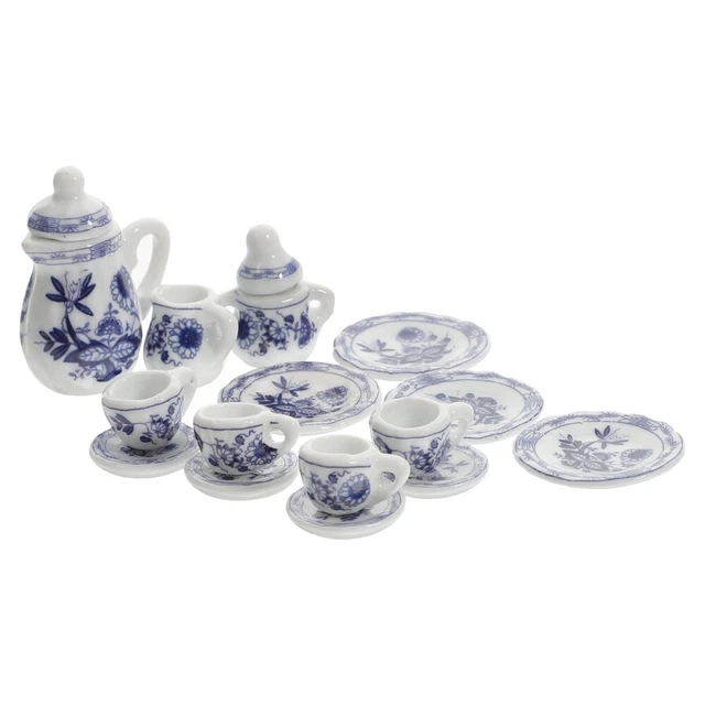 Céramique Mini Service À Thé Enfant Accessoires De Cuisine Maison Poupée