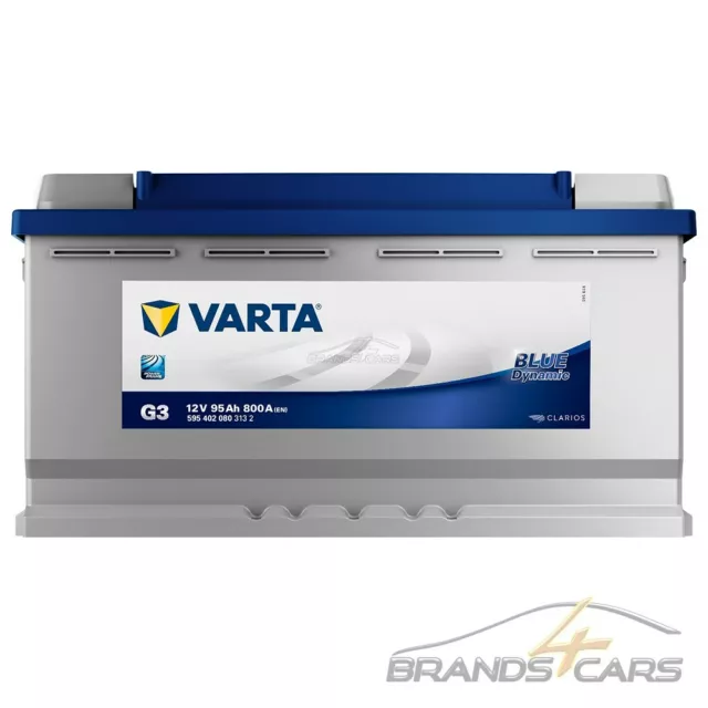 VARTA AUTOBATTERIE 12V 95Ah STARTERBATTERIE 800A ERSETZT 87AH 88AH 90AH 92AH