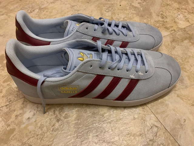 ADIDAS GAZELLE BLUE / Burgundy / White FY1359 Mens Size 12 Brand New 39.99  - PicClick UK