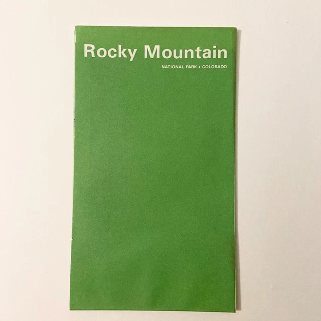 VINTAGE 1969 ROCKY Mountain National Park Colorado Map Travel Guide