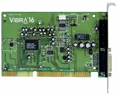 Scheda AUDIO ISA Creative ct4180 Sound Blaster vibra 16 16-bit Mini-Jack Midi