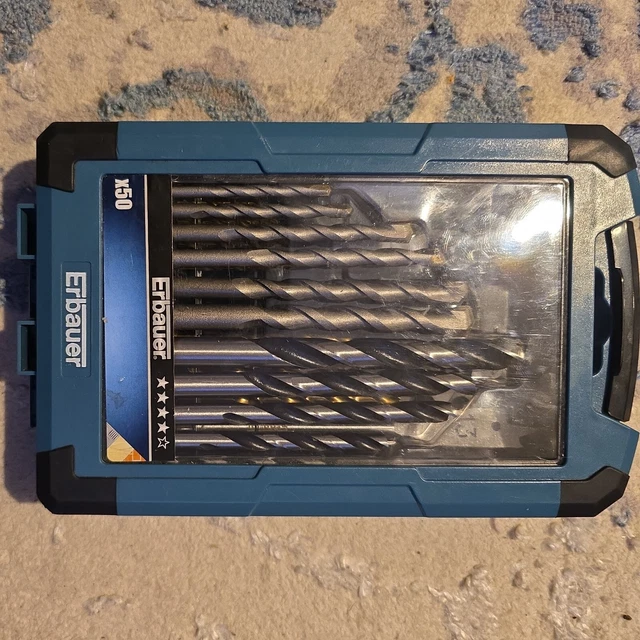 ERBAUER STRAIGHT SHANK Mixed Drill Bit Set 50 Pieces Multipurpose Drill Bit New 30.50 PicClick UK