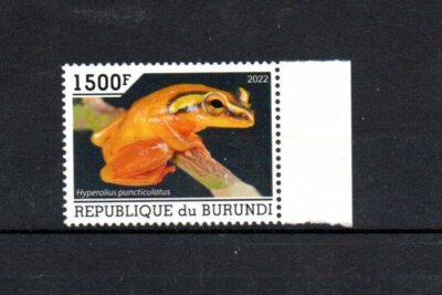 FRANCOBOLLIBURUNDI 2022RANEHYPEROLIUS puncticulatus 1500 F EUR