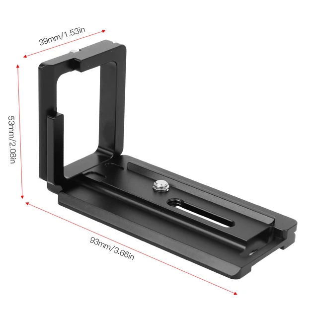 Aluminium Alloy Camera L Bracket - L Shape Quick Release Plate - Vertical