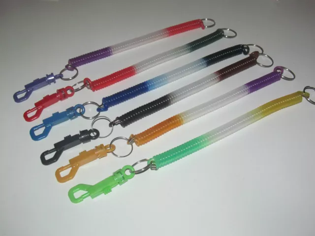 Porte Clés Moderne Gadget Keychain Mousqueton Ressort 34 cm 6 Colorie au choix