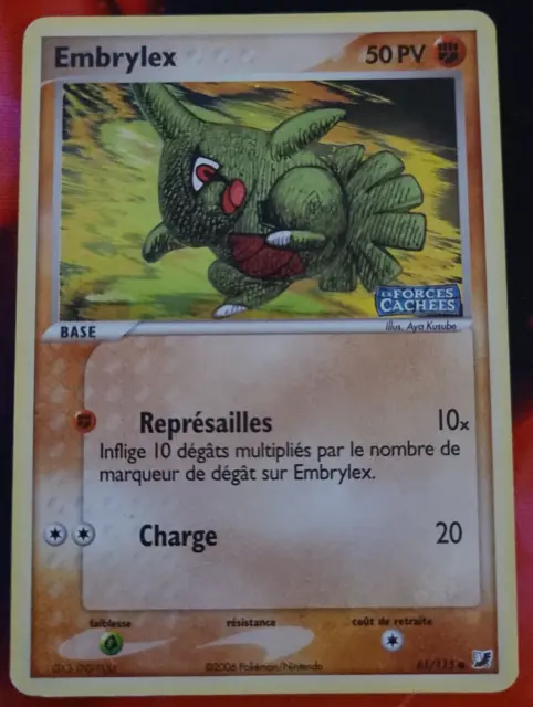 Pokemon - Embrylex Holo Reverse 61/115 - Ex Forces Cachées - Français Fr