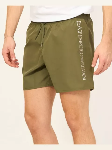 Emporio Armani EA7 costume boxer uomo con tasche laterali con coulisse alla vita