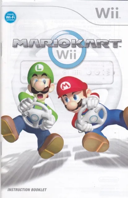 NINTENDO Wii INSTRUCTION BOOKLET TO SUIT : MARIO KART Wii