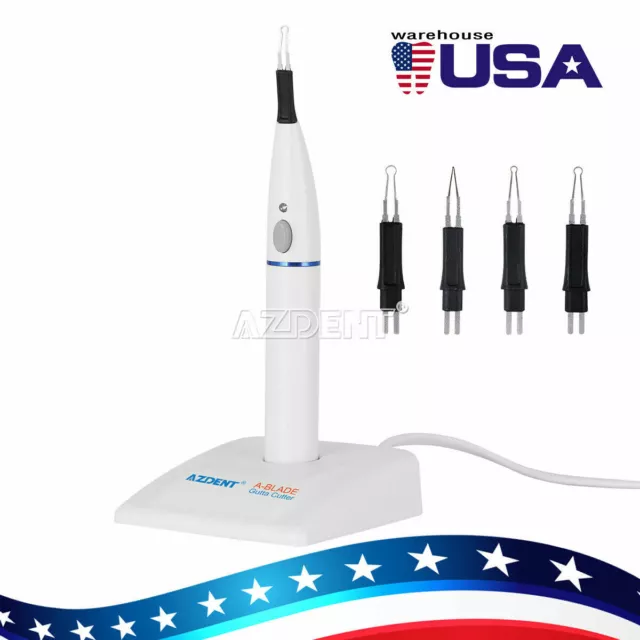 AZDENT Dental A-BLADE Ⅱ Gutta Percha Tooth gum Cutter with 4 tips Root Canal