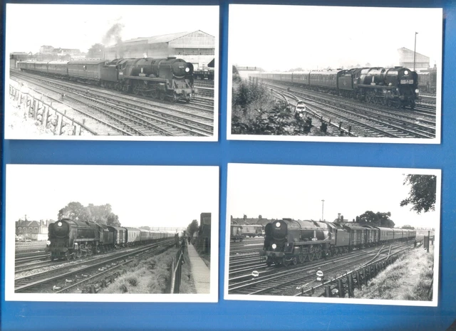 BULLEID PACIFICS AT WIMBLEDON.8 PHOTOGRAPHS 9 x 14cms. £8.00 - PicClick UK
