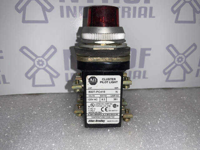 ALLEN BRADLEY 800T-QCL224 Pilot Light Cluster 24V Black Red Black Green  Ser. P $95.97 PicClick