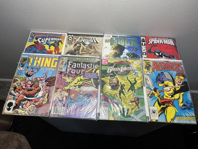 Vintage Comic Book DC & Marvel Mixed Lot - Spiderman, the punisher, the avengers
