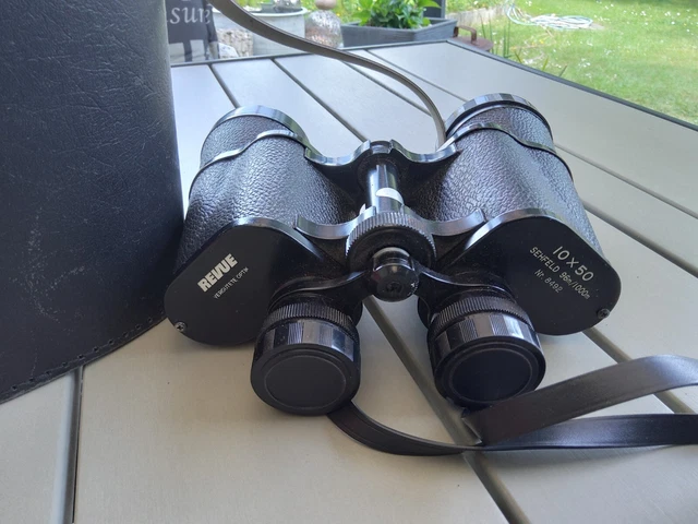 Vintage Fernglas Revue IO x50 Sehfeld 96 m/1000 m Nr. 8492