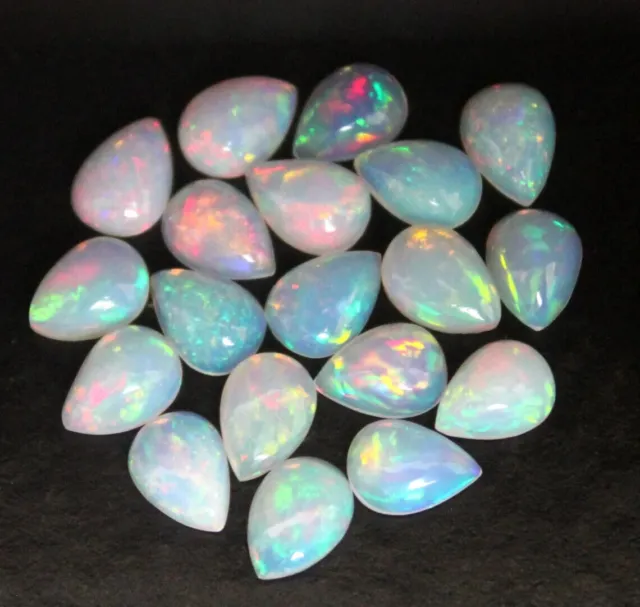 3x5MM bis 7x10MM natürliche Opalbirnen-Cabochons Hochwertiger Opal für...