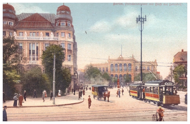 AK  Berlin  - Potsdamerplatz mit Blick auf Bahnhof   (74)