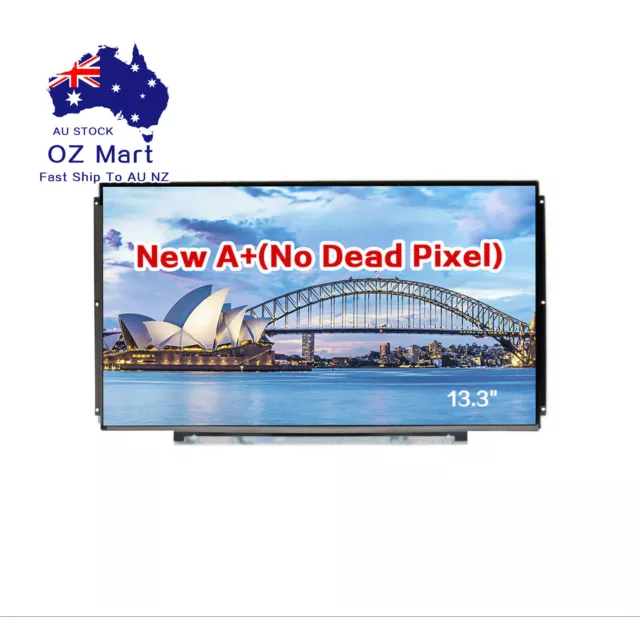 13.3"HD 30Pin L/R Bracket LED Screen B133XTN01.6 H/W:1A HB133WX1-201 DP/N 0F9RHP