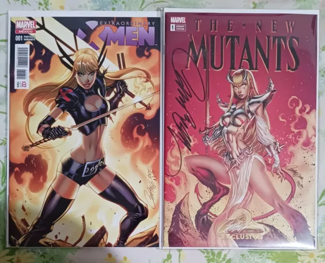 Extraordinary X-Men #1 (Mexico)/The New Mutants #1 (COA) J Scott Campbell covers