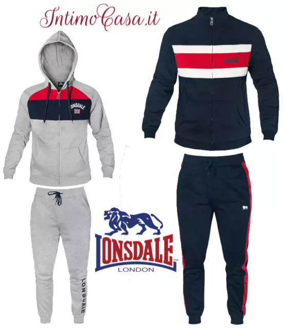 Tuta Uomo Felpata Lonsdale London Invernale Vari modelli