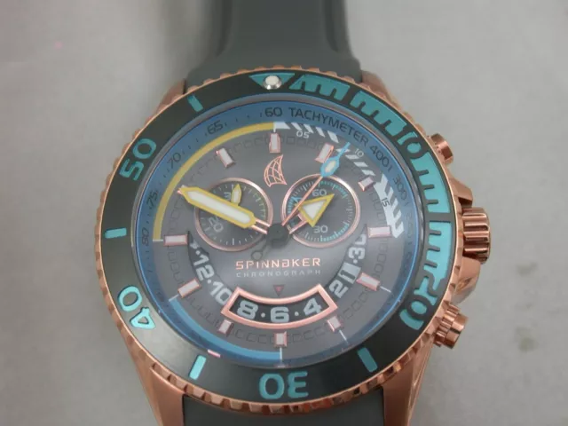 *PEG264* Spinnaker Chronograph schweizer Quarzwerk *große Sammlungsauflösung*