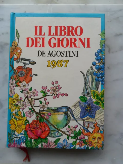 Agenda IL LIBRO DEI GIORNI 1987-DE AGOSTINI Diario da Collezione-VINTAGE