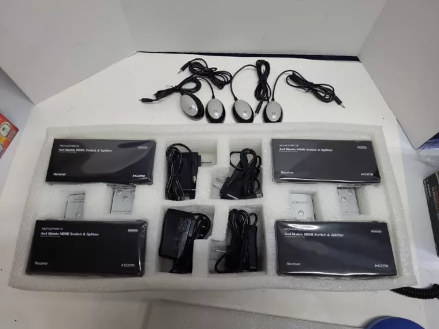 Monoprice - 4X4 Matrix HDMI Switch & Splitter no receiver