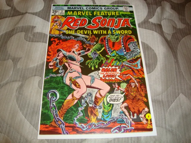 Marvel Feature #3 Red Sonja (Mar 1976) Bronze Age Marvel Comic FN Condition