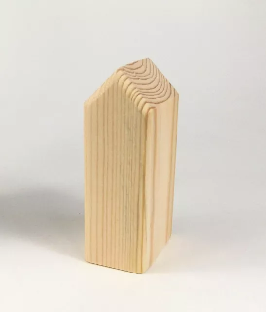 1 Deko Haus ca 11 cm hoch aus Fichtenholz Holzhaus aus unbehandeltem Holz