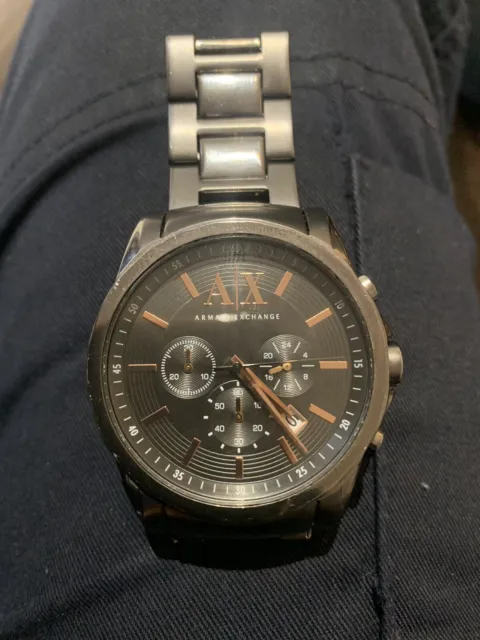 Pre-owned: Armani Exchange Men’s  Chronograph Watch. Smoke. AX2086