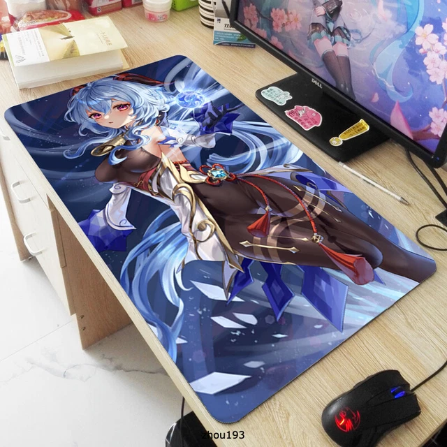 GENSHIN IMPACT GANYU Anime Keyboard Mouse Pad GAME Desk Mousepad