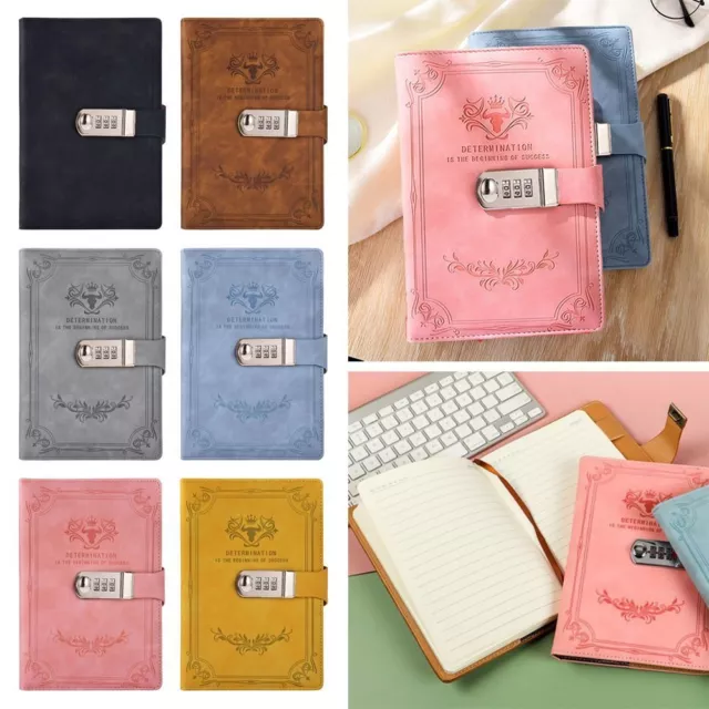 With Lock Diary Book Student Notepad  Journa Stationery Office School Supplies