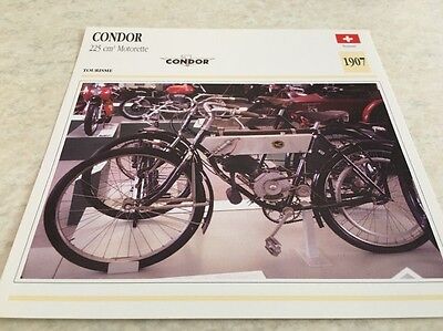 Condor 225 cm3 Motorette Carte moto Collection Atlas Suisse 
