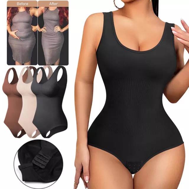 Damen Miederbody Stark Formend Shapewear Bauchweg Bodysuit Body Shaper