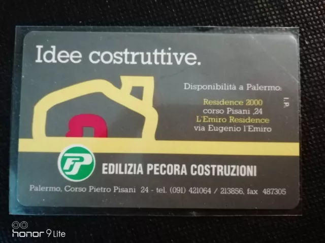 Scheda Telefonica Sip Prp 173 L.2.000 "Idee Costruttive - Palermo" Anno 1995