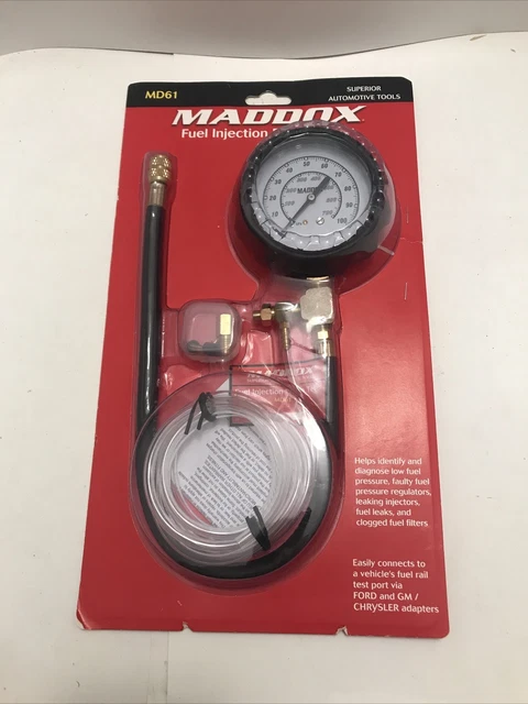 maddox MD61 fuel injection pump tester 0-100 Psi, 17.5” Gauge Hose, New