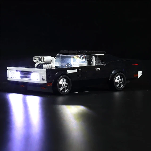 Kit Luce LED LocoLee per Lego 76912 Fast & Furious 1970 Dodge Charger R/T Luce