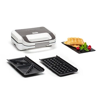 Tefal SW7011 Sandwich- und Waffelmaker Snack XL 850 Watt Leistung weiß
