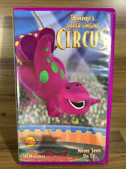 BARNEY’S SUPER SINGING Circus 2040 Vhs £7.79 - PicClick UK