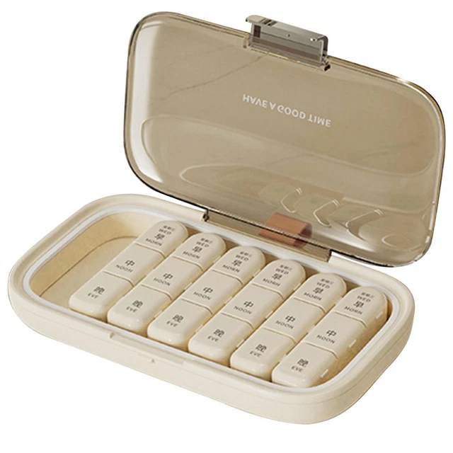 PILL BOX 7-DAY Medicine Tablet Dispenser Organizer Weekly Storage Case ...
