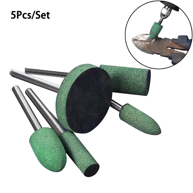 5x / Set Caoutchouc Grincement Tête Rotatif Polissage Outils Rotatif Durable