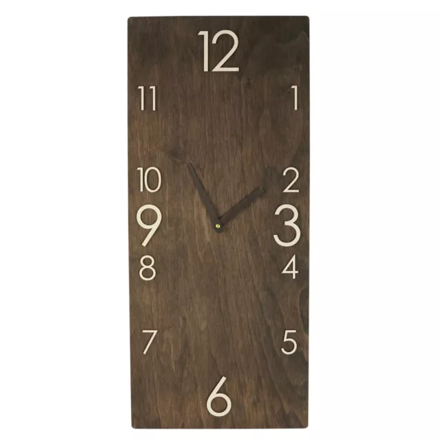 Rectangular wall clock Wooden wall clock Wall clocks decor for living room Wood