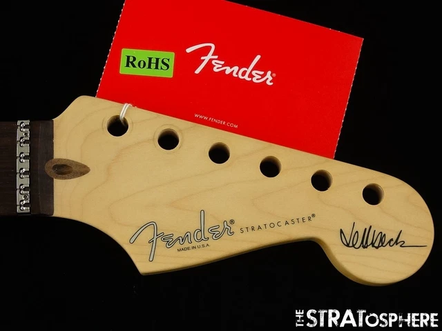 USA Fender JEFF BECK Stratocaster Strat NECK Parts LSR Rosewood!
