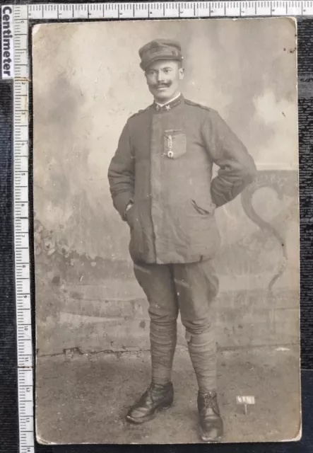 Foto Soldato Regio Esercito - Militare Prima Guerra - Ww1 Uniforme Divisa 4296