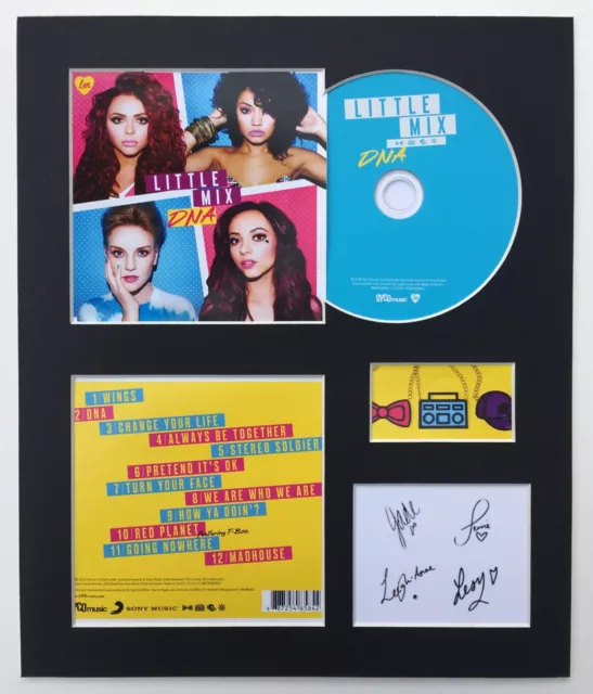 LITTLE MIX - Signed Autographed - DNA - Album Display