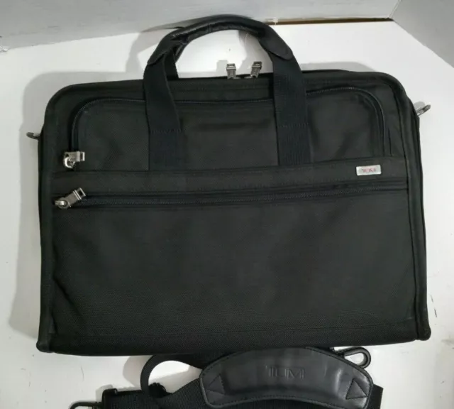 Tumi Alpha Gen 4 Ballistic Nylon Slim Laptop Briefcase. Style 26011D4.