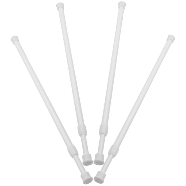 4 Pcs Tirante Per Tende Senza Fori Ganci Plastica Asta Della Finestra
